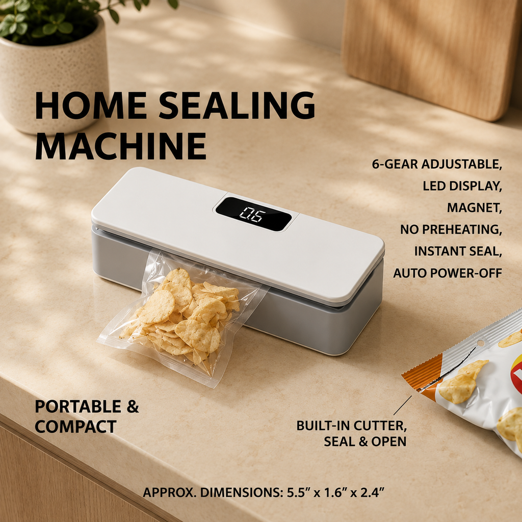 Portable 2-in-1 Mini Bag Sealer